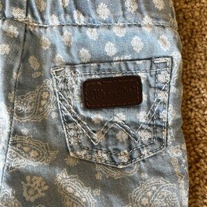Baby Wranglers, Paisley Denim Bell Bottoms